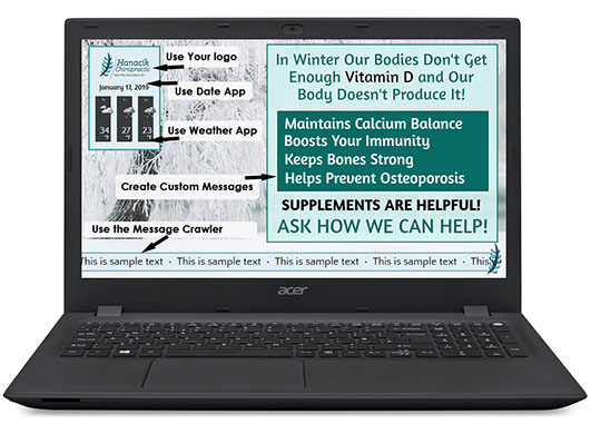 ChiroChannel content apps on a laptop