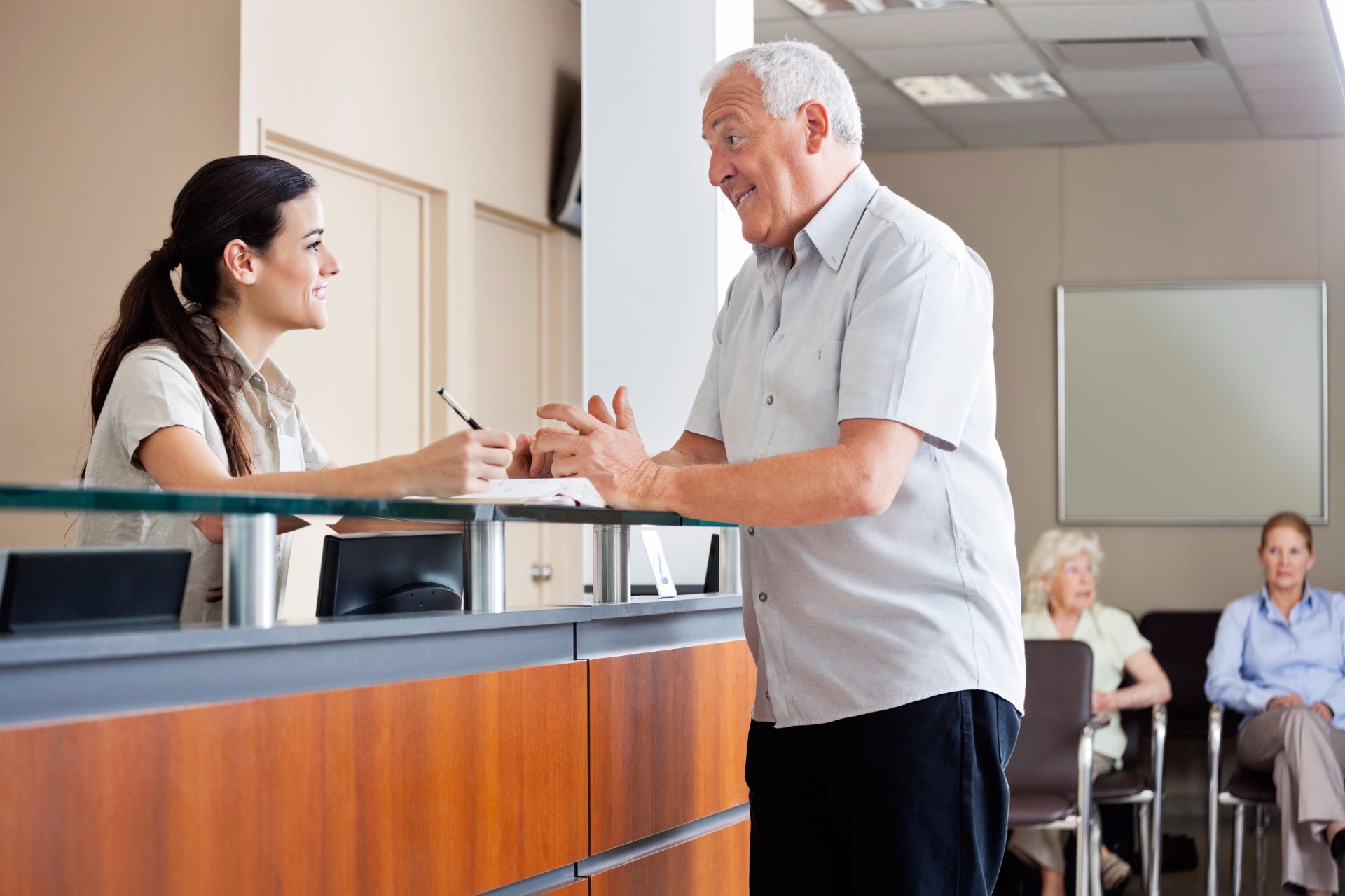 Welcoming medical office reception area